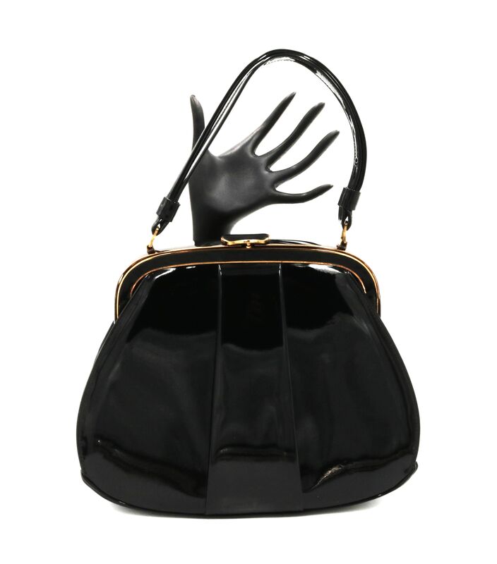 Vintage - LEWIS - Black Patent Leather Handbag - Mid Century - product images  of 