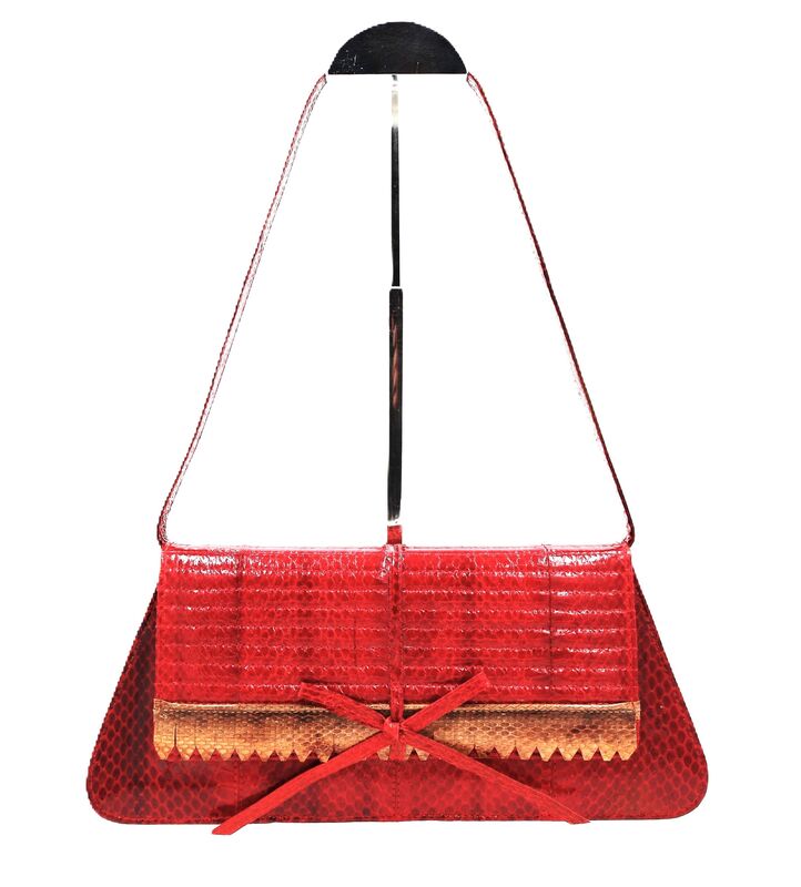 Vintage - LELYA - Red Cobra - SNAKE SKIN - Shoulder Bag - Retro - product images  of 