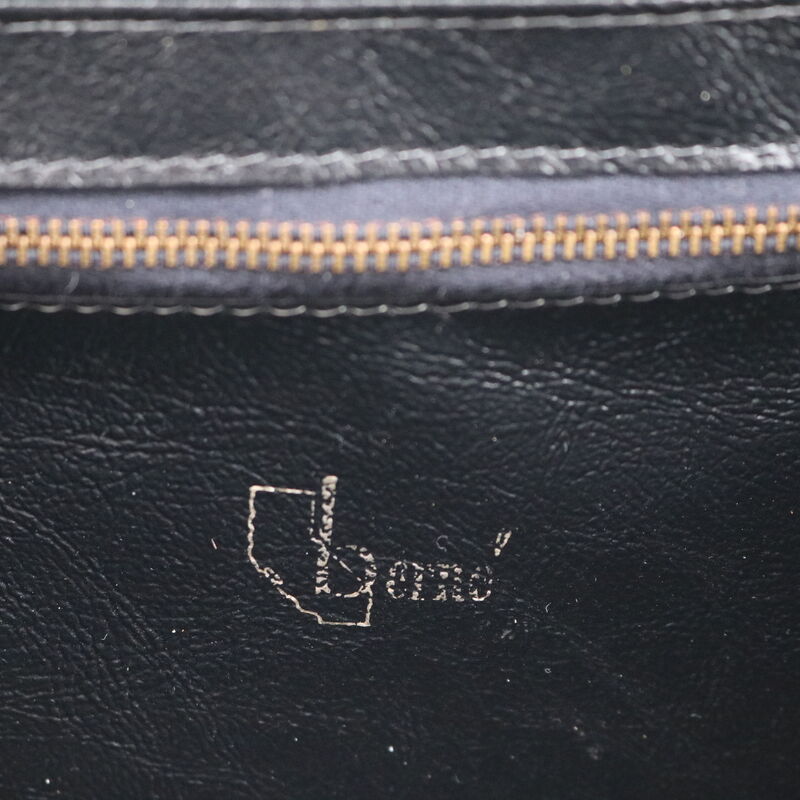 Vintage - BERNE - Tan and Brown Leather Like Handbag - Mid Century - - product images  of 