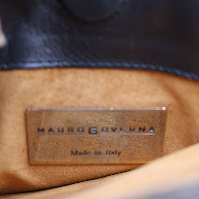 Vintage - MAURO GOVERNA - Small Brown CROCODILE Top handle Handbag - 2000s - product images  of 