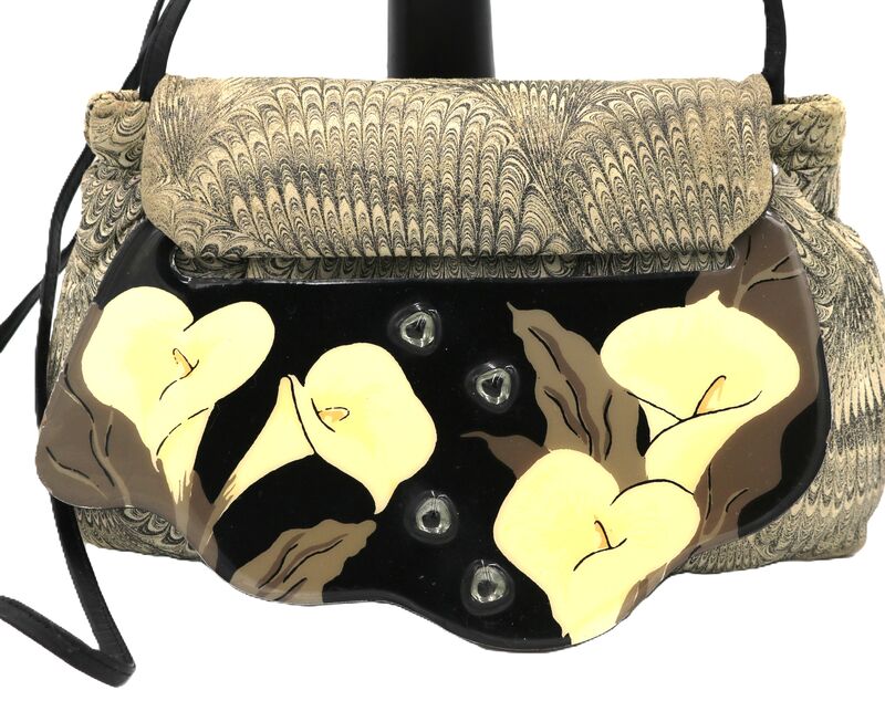 Vintage - MOON BAGS - Patricia Smith Fabric Clutch Shoulder Bag - RETRO - 80s- - product images  of 