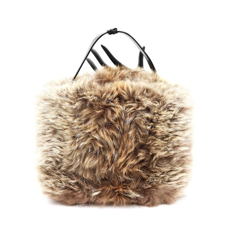 Vintage - GRETA - Blond Fox Fur handbag Purse Muff - Mid Century - product images  of 