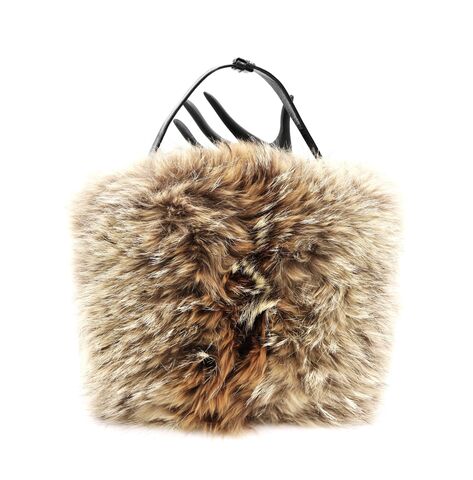 Vintage,-,GRETA,Blond,Fox,Fur,handbag,Purse,Muff,Mid,Century,Greta, vintage handbag, vintage purse, vintage muff, fur, fox, brown, blond, red, mid century, 50s, 40s, fabric, cloth