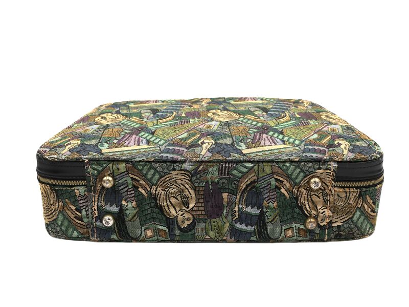 Vintage - MUNRO - Tapestry Carry-All Suitcase Luggage - Mid Century - 60s-70s - product images  of 