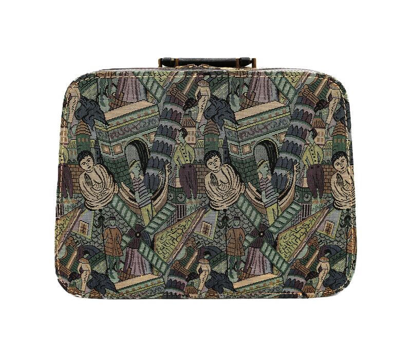 Vintage - MUNRO - Tapestry Carry-All Suitcase Luggage - Mid Century - 60s-70s - product images  of 