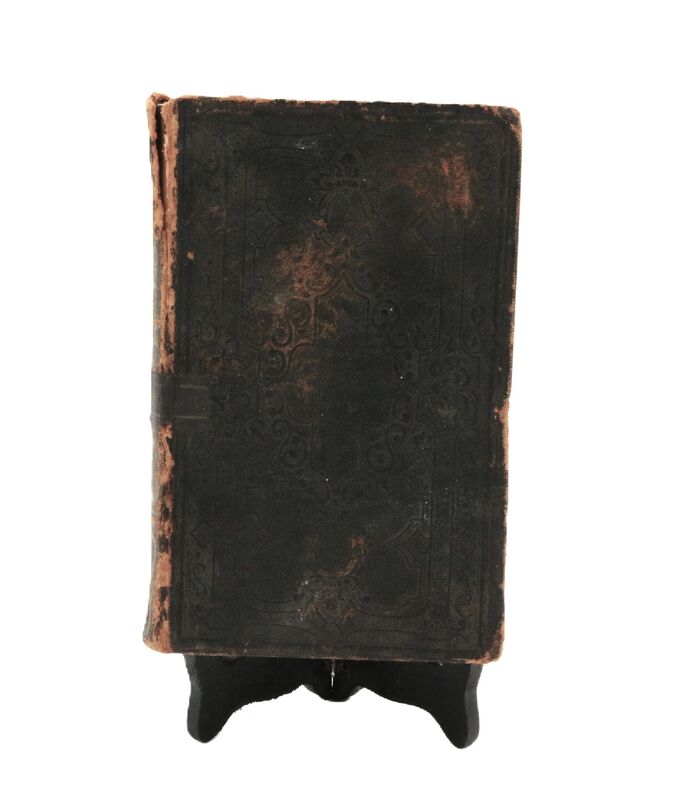 Antique 1872 Swedish English New Testament Bible - Distressed - product images  of 