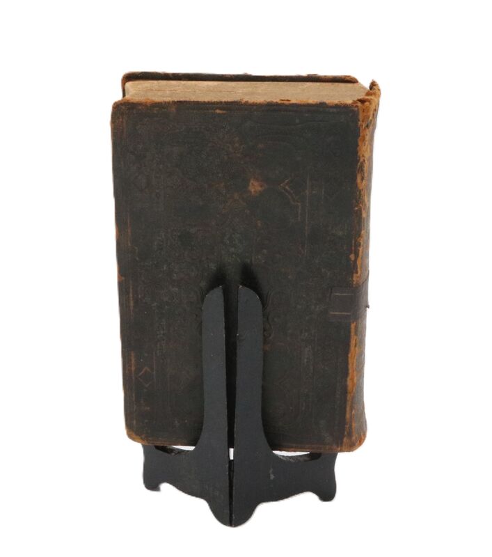 Antique 1872 Swedish English New Testament Bible - Distressed - product images  of 