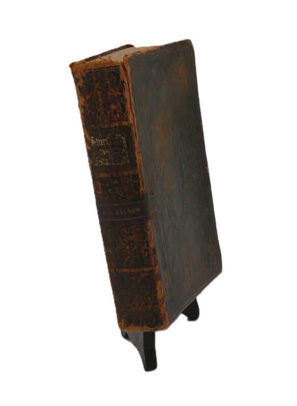 Antique 1872 Swedish English New Testament Bible - Distressed - product images  of 