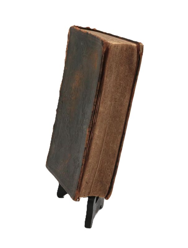 Antique 1872 Swedish English New Testament Bible - Distressed - product images  of 