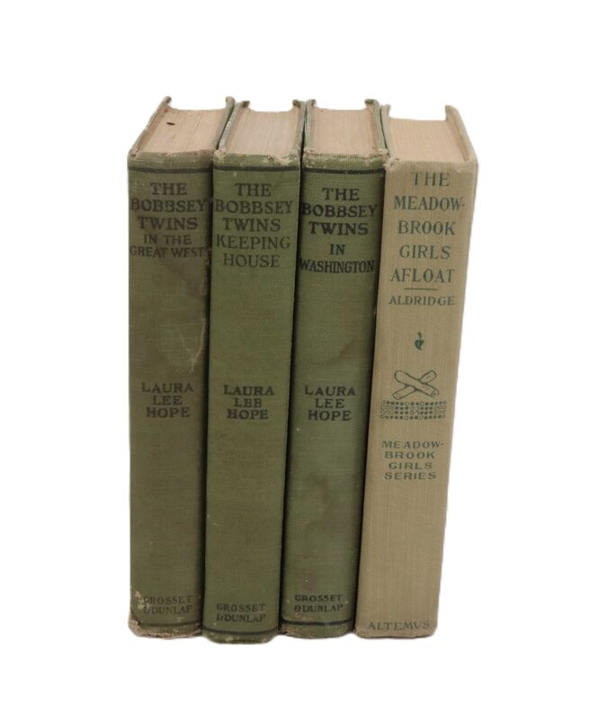 Antique Childrens Books - Meadow-Brook Girls - Bobbsey Twins - Lot of 4 - product images  of 