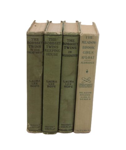 Antique,Childrens,Books,-,Meadow-Brook,Girls,Bobbsey,Twins,Lot,of,4, books, Meadow Brooks Girls, Bobbsey Twins, childrens, 1913, 1919, 1920, 1925, retro