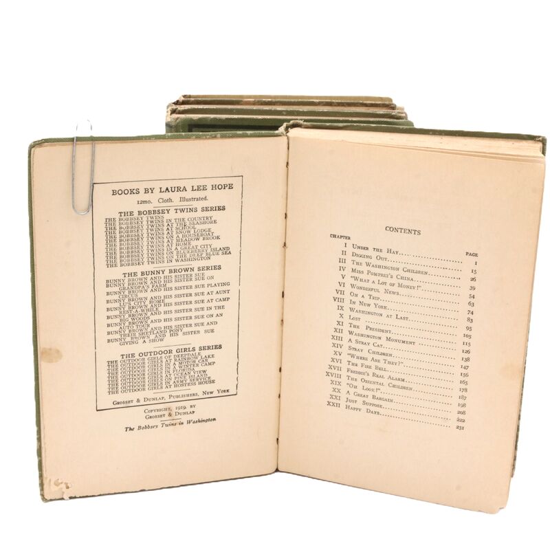 Antique Childrens Books - Meadow-Brook Girls - Bobbsey Twins - Lot of 4 - product images  of 