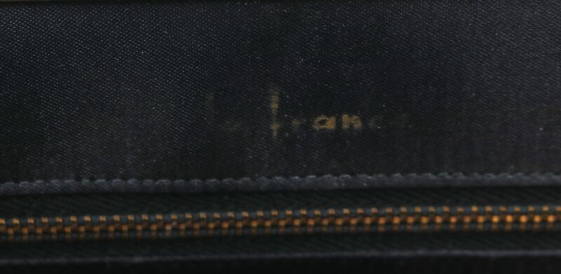 Vintage 50s-60s - LA FRANCE - Black Brocade Fabric Handbag - Mid Century - product images  of 