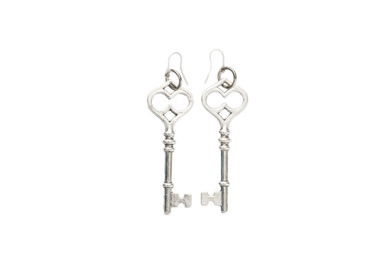 Silver Key Earring  - product images  of 
