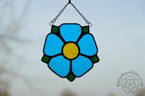 Blue,Rose,Small,Hanger,Suncatcher, Gift, Home Decoration, Rose, Flowers