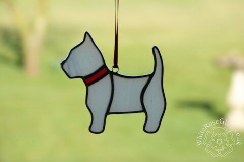 Westie,Puppy,Dog,Hanger,Suncatcher, Hanger, Gift, Home Decoration, Dog, Puppy, Westie