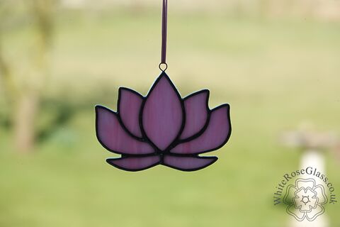 Lotus,Flower,Suncatcher,-,Pink, Gift, Home Decoration, Pink, Lotus Flower, Lily