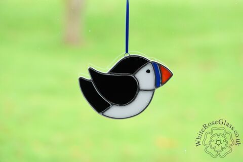Puffin,Simple,Wing,Suncatcher, Gift, Home Decoration, Wildlife, British Birds, Puffin