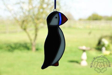 Puffin,Window,Hanger,Suncatcher, Hanger, Gift, Home Decoration, Puffin, British Birds