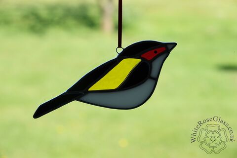 Goldfinch,Large,Hanging,Suncatcher, Gift, Home Decoration, British Birds, Goldfinch