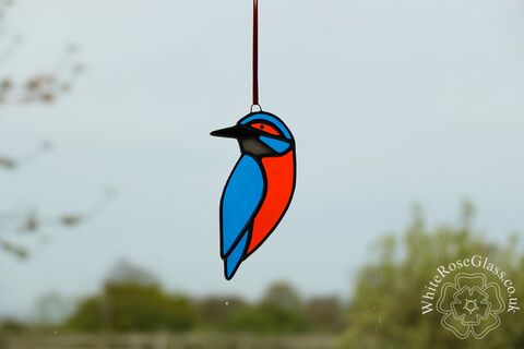Kingfisher,Large,Hanger,Suncatcher, Hanger, Gift, Home Decoration, British Birds, Kingfisher