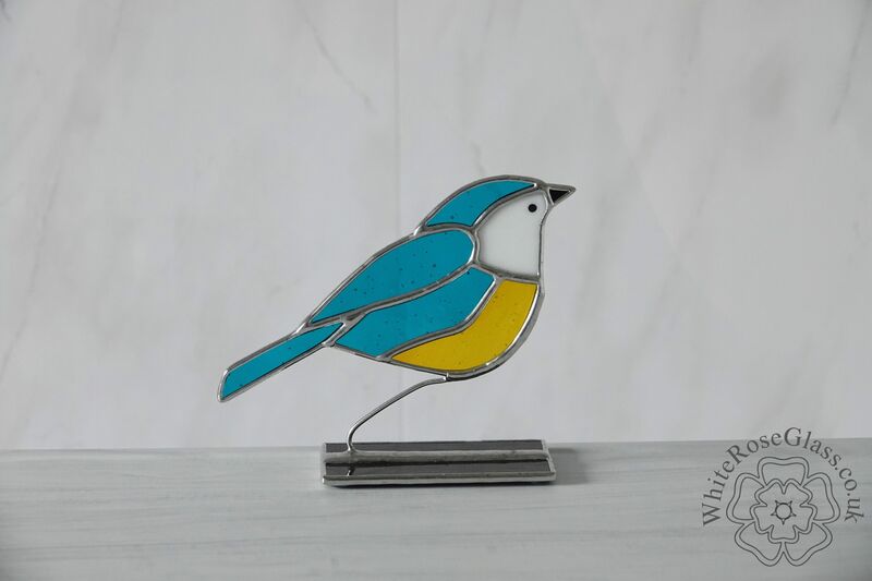Freestanding Blue Tit Suncatcher - product image  
