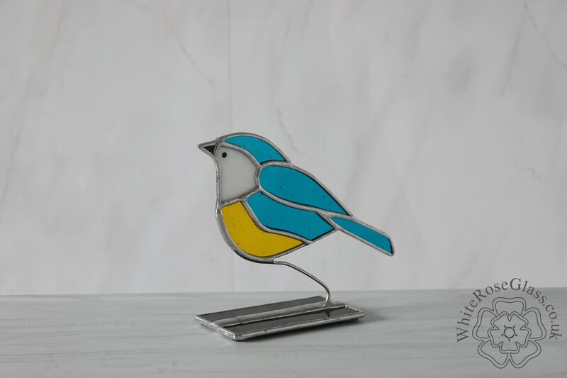 Freestanding Blue Tit Suncatcher - product image  