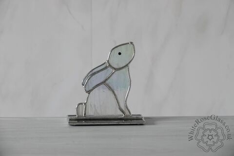 Freestanding,Bunny,Rabbit,Looking,Up,Suncatcher, Gift, Home Decoration, Bunny, Rabbit