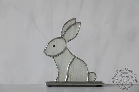 Freestanding,Bunny,Rabbit,Sitting,Suncatcher, Gift, Home Decoration, Bunny, Rabbit