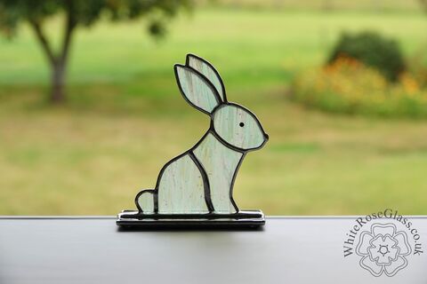 Freestanding,Bunny,Rabbit,Sitting,Suncatcher, Gift, Home Decoration, Bunny, Rabbit