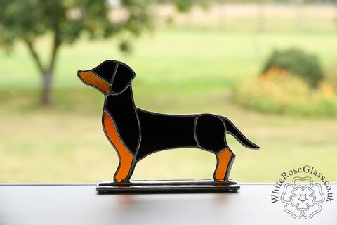 Freestanding,Dog,Dachshund,Suncatcher, Gift, Home Decoration, Dogs, Puppy, Dachshund, Sausage Dog