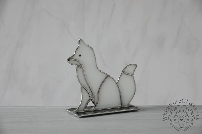 Freestanding Side Sitting Arctic Fox - product image  