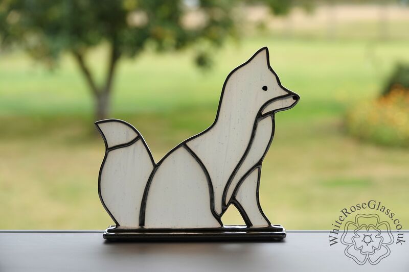 Freestanding Side Sitting Arctic Fox - product image  