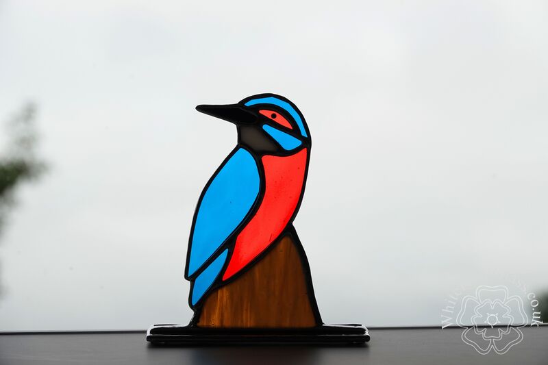 Large Freestanding Kingfisher On Post - product image  