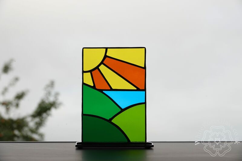Freestanding Panel - Sunset Over the Hills Landscape - product image  