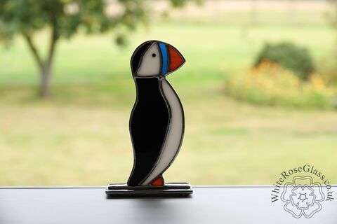 Freestanding,Puffin,Small,Suncatcher, Gift, Home Decoration, Puffin, Bird