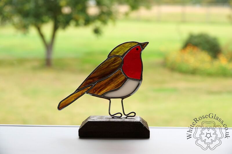 Robin Suncatcher on Wood - product image  