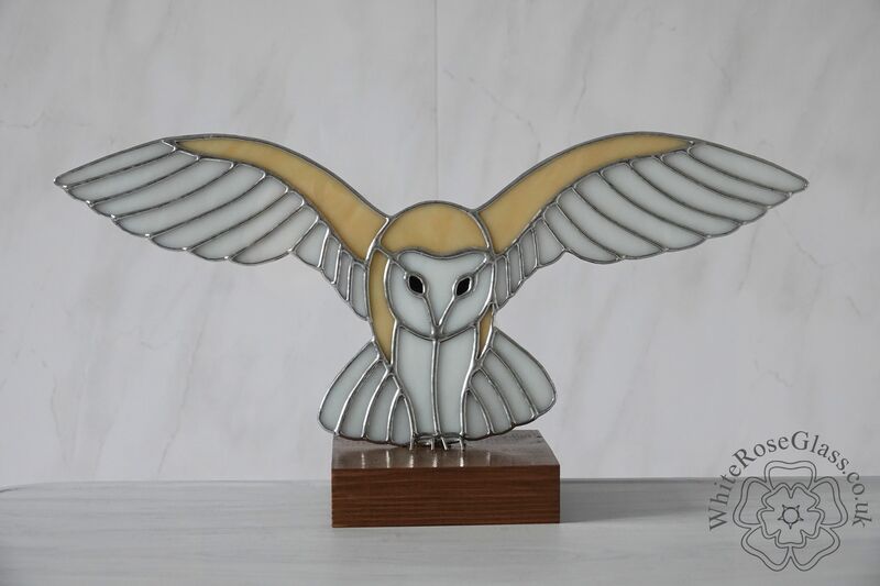 Freestanding Landing Barn Owl On Wood - product image  