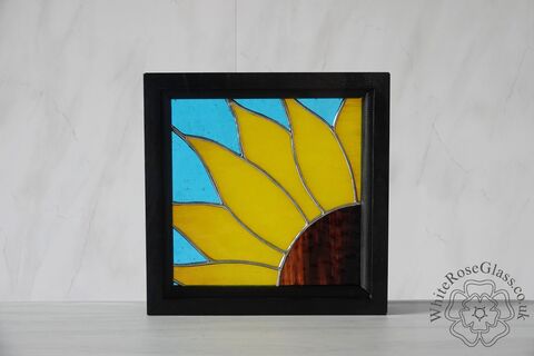 Sunflower,Large,Wood,Framed,Suncatcher, Gift, Home Decoration, Sunflower 