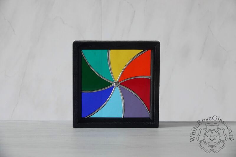 Rainbow Swirl Small Wood Framed - product image  