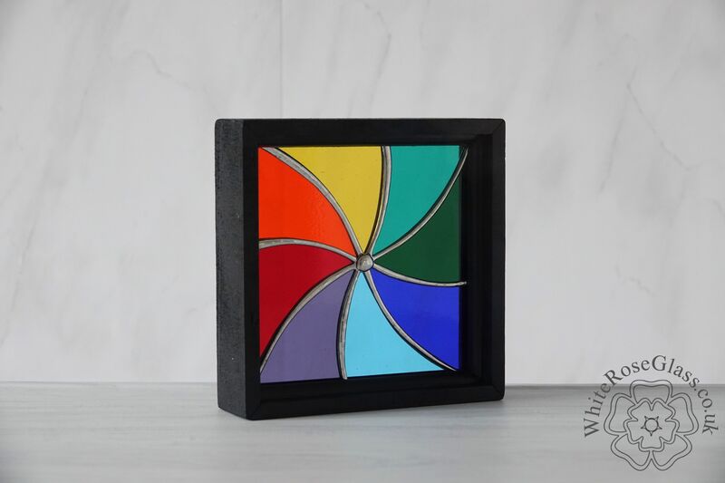Rainbow Swirl Small Wood Framed - product image  