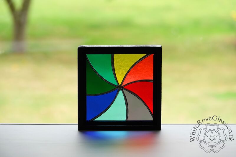 Rainbow Swirl Small Wood Framed - product image  