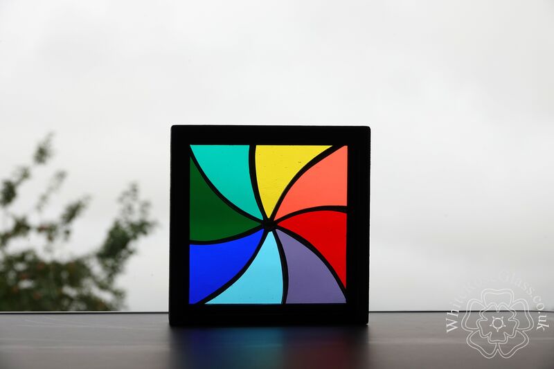 Rainbow Swirl Small Wood Framed - product image  