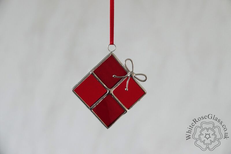 Christmas Present Suncatcher - Red - product image  