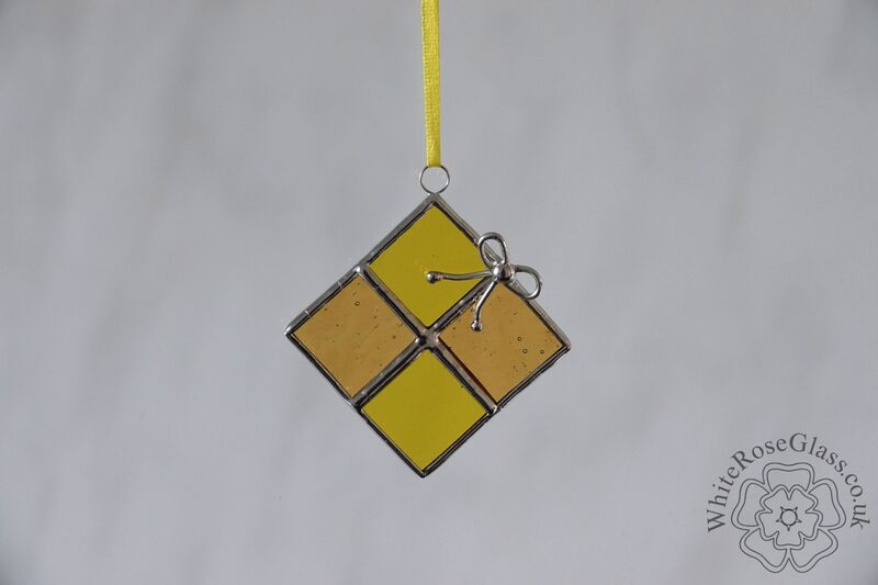 Christmas Present Suncatcher - Yellow  - product image  
