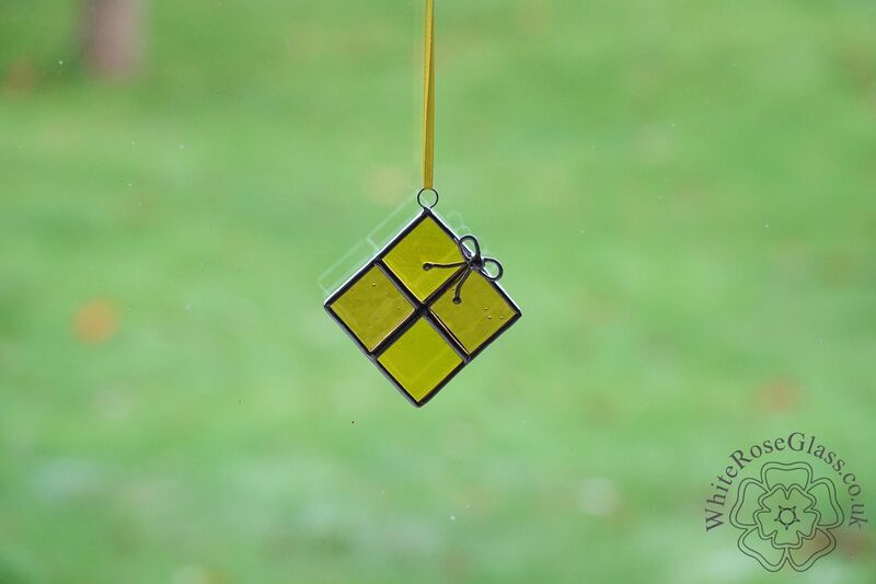 Christmas Present Suncatcher - Yellow  - product image  