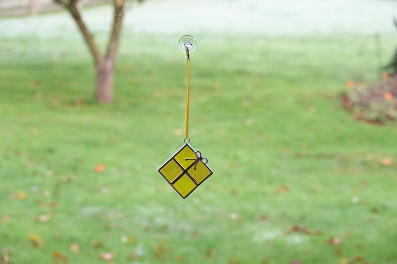 Christmas Present Suncatcher - Yellow  - product image  