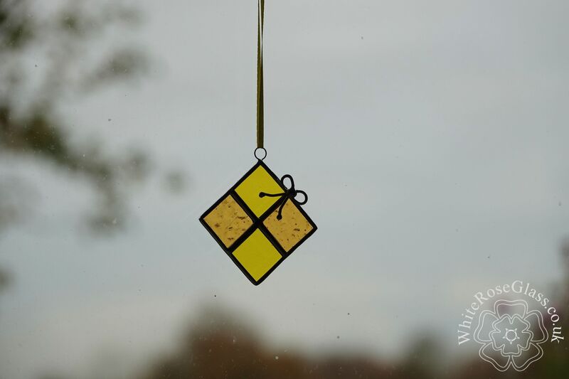 Christmas Present Suncatcher - Yellow  - product image  