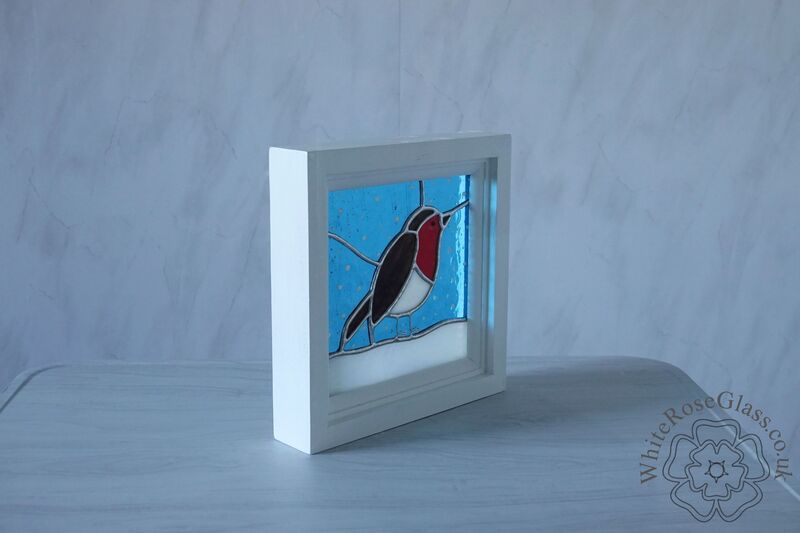 Robin Snow Scene Large Wood Framed - product image  
