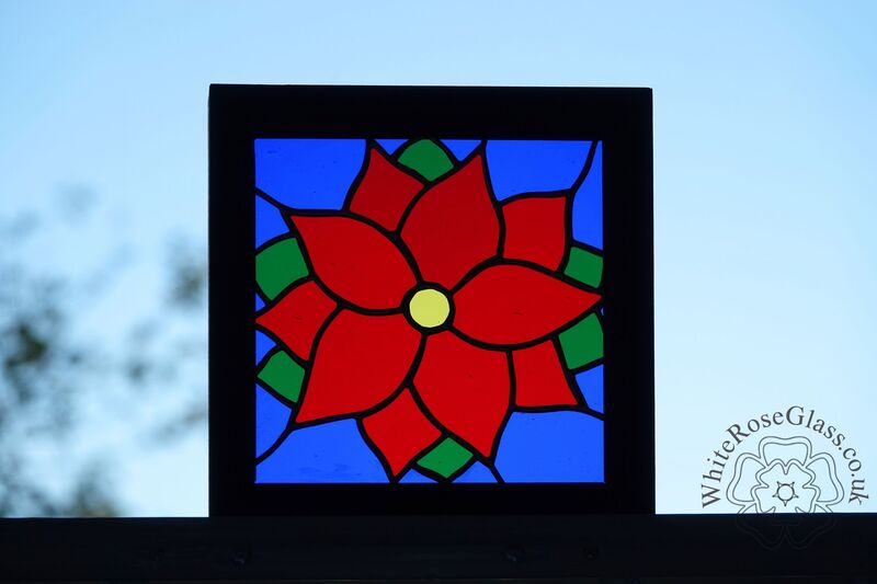 Poinsettia Flower Large Wood Framed - product image  
